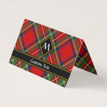 Royal Stewart Tartan Horizontal Folded Business Card