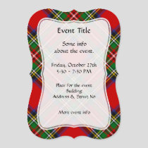 Royal Stewart Tartan Invitation