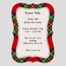 Royal Stewart Tartan Invitation