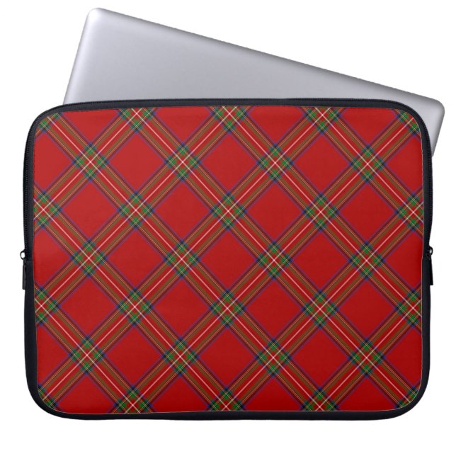 Royal Stewart Tartan Laptop Case (Front)