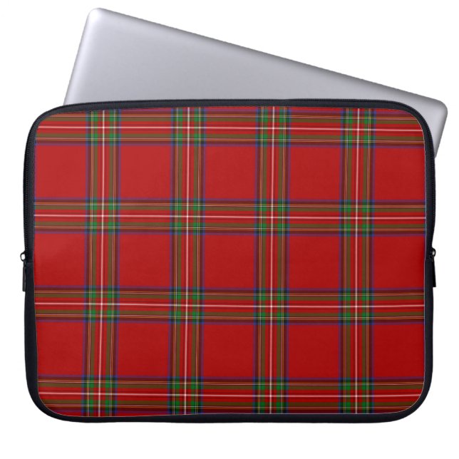 Royal Stewart Tartan Laptop Case (Front)