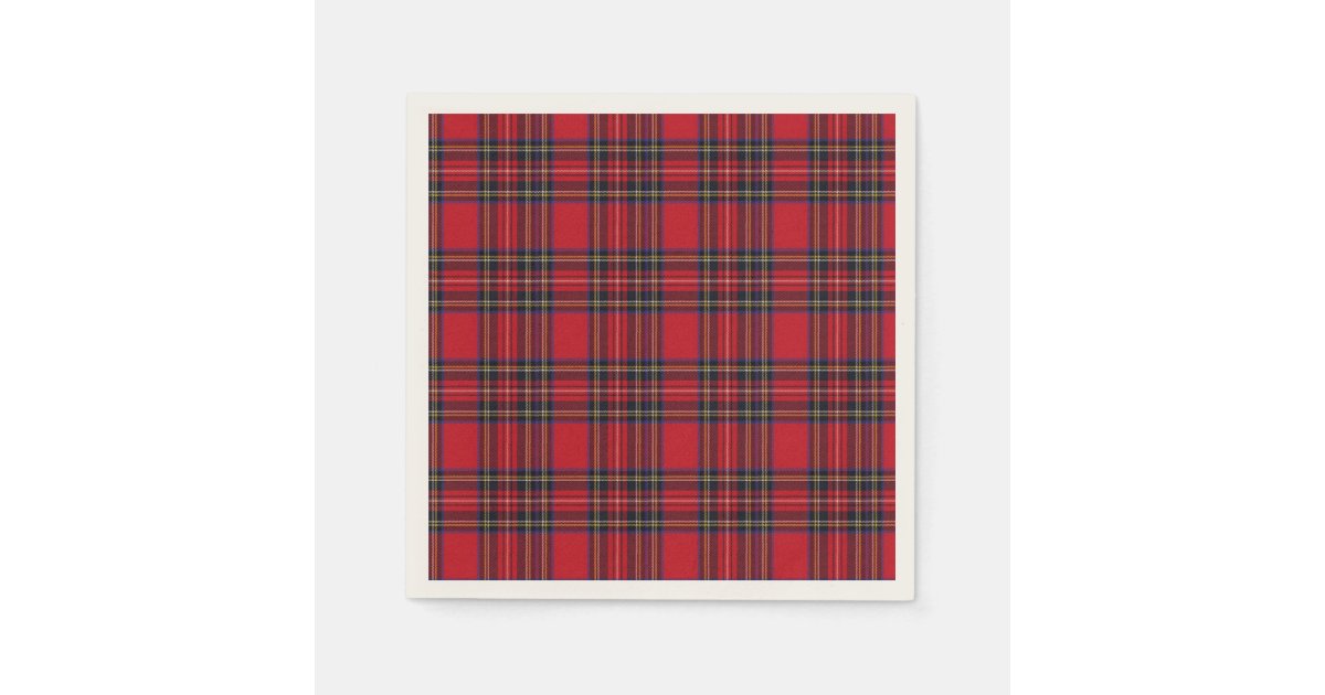 Royal Stewart Tartan Paper Napkins Zazzle