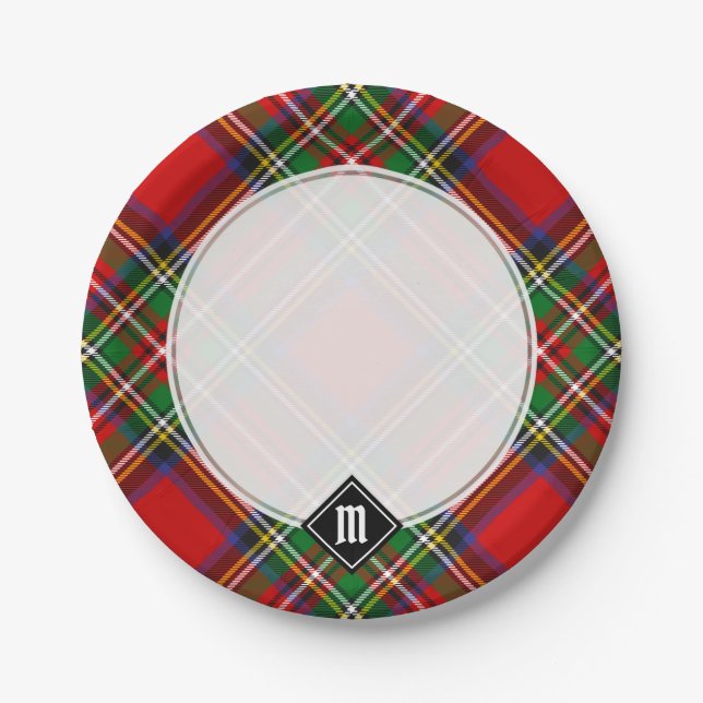 Royal Stewart Tartan Paper Plates (Front)