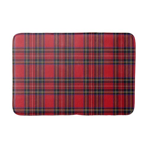 Royal Stewart tartan pattern Bathroom Mat