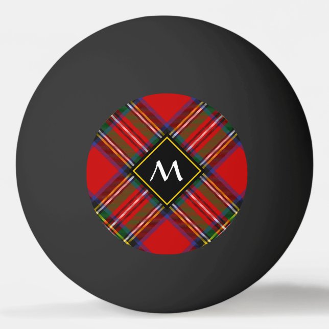 Royal Stewart Tartan Ping Pong Ball (Front)