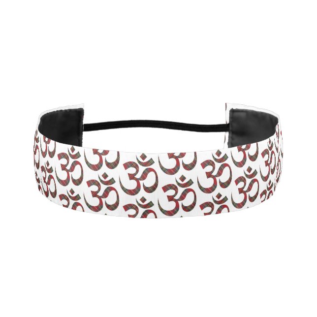 Royal Stewart Tartan Plaid 1.5-in NonSlip Headband (Front)