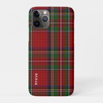 Royal Stewart Tartan Plaid Iphone 11 Pro Case by Everythingplaid at Zazzle