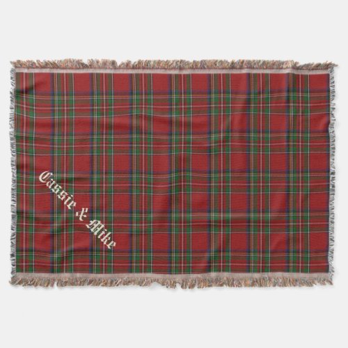 Royal Stewart Tartan Plaid Custom Throw Blanket