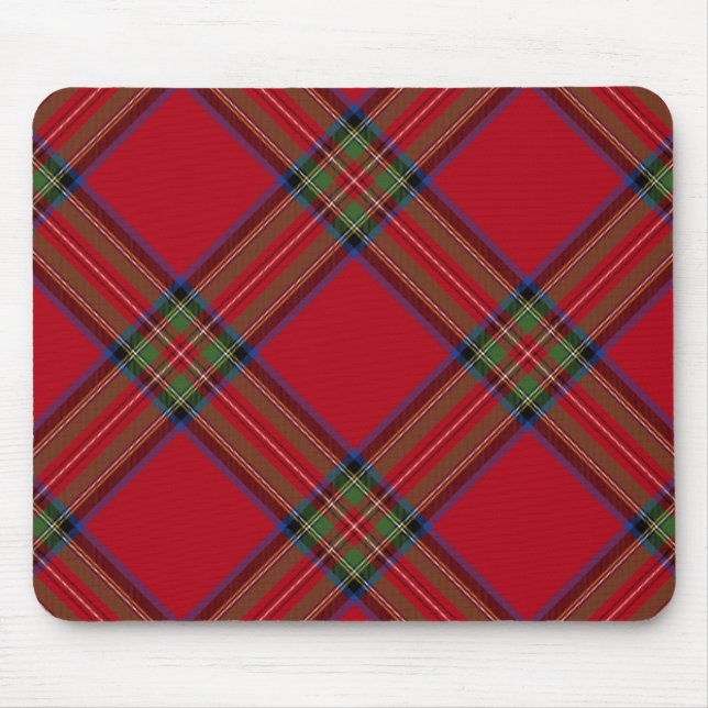 Royal Stewart Tartan Plaid Mouse Pad (Front)