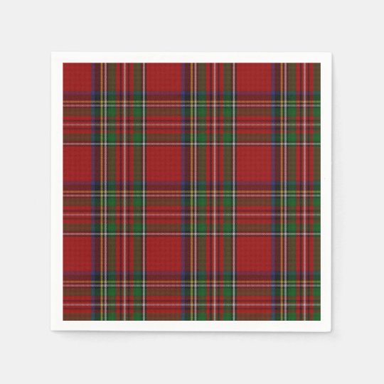 Royal Stewart Tartan Plaid Paper Napkins