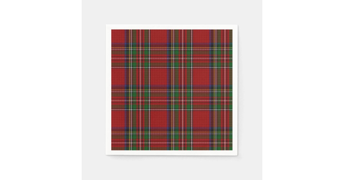 Royal Stewart Tartan Plaid Paper Napkins