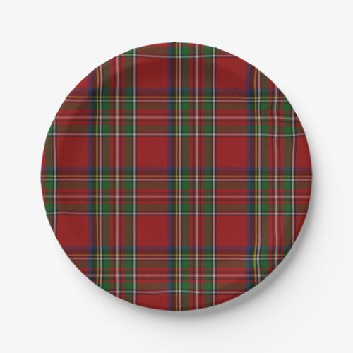 Royal Stewart Tartan Plaid Paper Plate