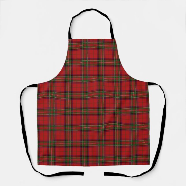 Royal Stewart Tartan Plaid Pattern Apron (Front)