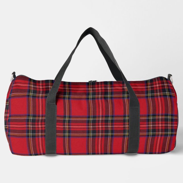 Royal Stewart tartan plaid Print Cut Sew Bag (Front)