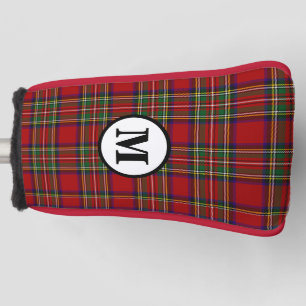 Royal Stewart Tartan Plaid Scottish Clan Monogram Golf Head Cover