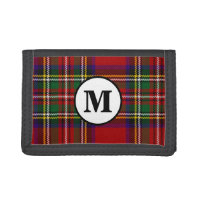 Royal Stewart Tartan Plaid Scottish Clan Monogram