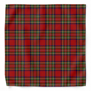 Royal Stewart Tartan Plaid Scottish Pattern Bandana