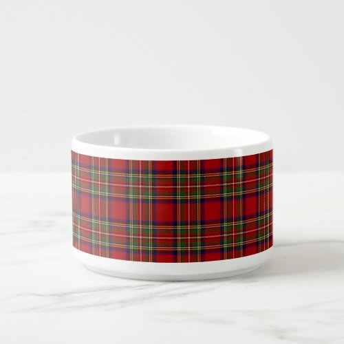 Royal Stewart Tartan Plaid Scottish Pattern Bowl