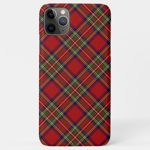 Royal Stewart Tartan Plaid Scottish Pattern iPhone 11 Pro Max Case