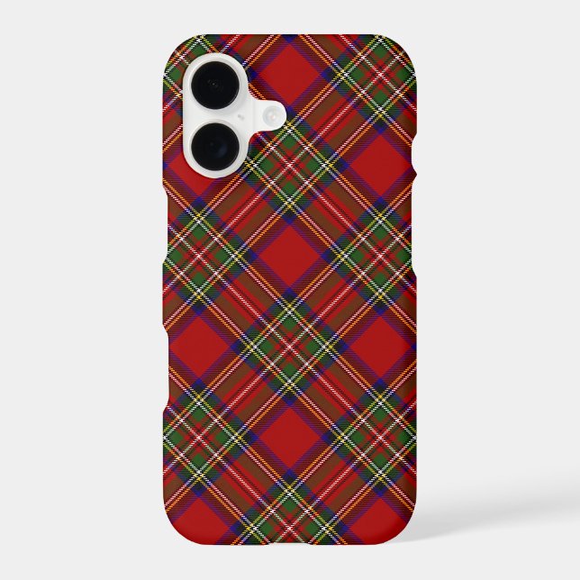 Royal Stewart Tartan Plaid Scottish Pattern Case-Mate iPhone Case (Back)