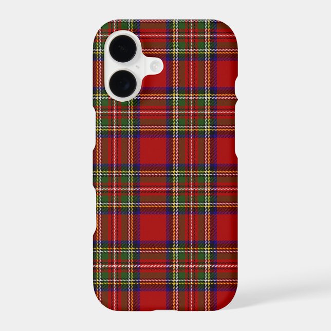Royal Stewart Tartan Plaid Scottish Pattern Case-Mate iPhone Case (Back)