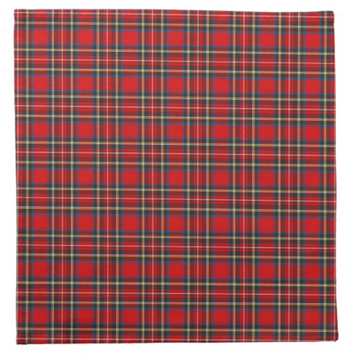 Royal Stewart Tartan Plaid Scottish Pattern Cloth Napkin