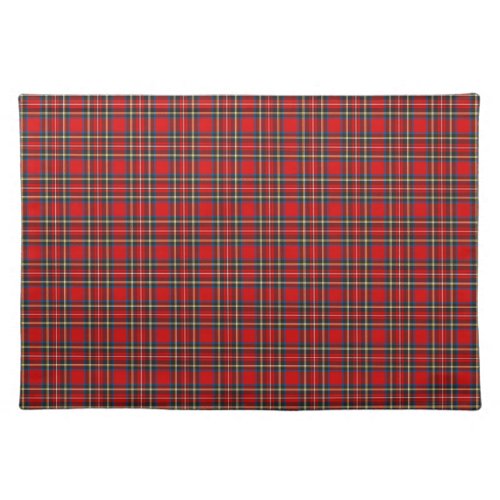 Royal Stewart Tartan Plaid Scottish Pattern Cloth Placemat