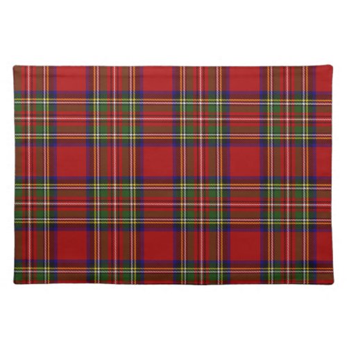 Royal Stewart Tartan Plaid Scottish Pattern Cloth Placemat