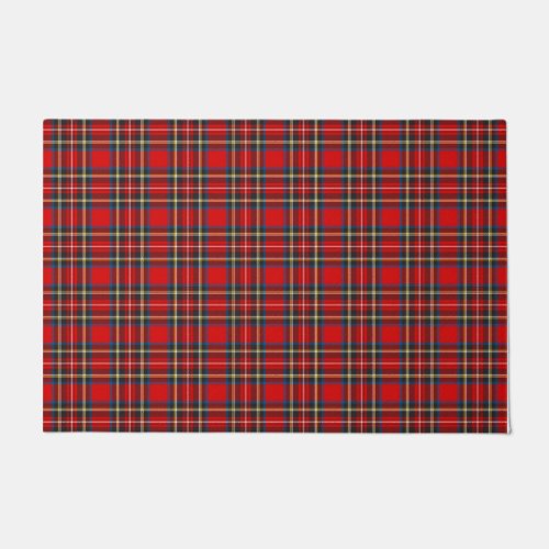 Royal Stewart Tartan Plaid Scottish Pattern Doormat