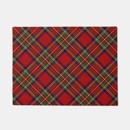 Royal Stewart Tartan Plaid Scottish Pattern Doormat