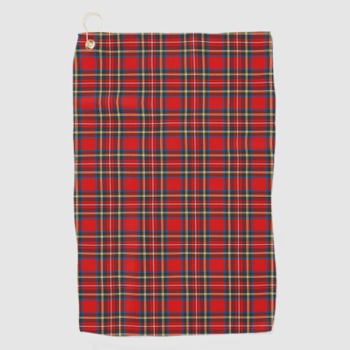 Royal Stewart Tartan Plaid Scottish Pattern Golf Towel