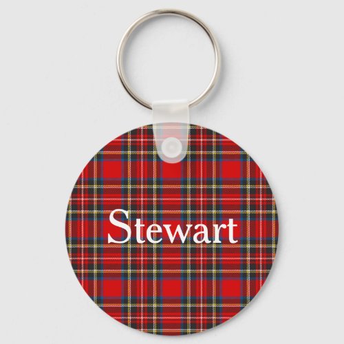 Royal Stewart Tartan Plaid Scottish Pattern Keychain