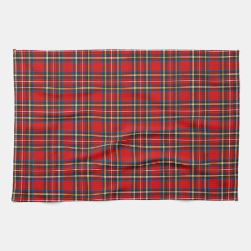 Royal Stewart Tartan Plaid Scottish Pattern Kitchen Towel