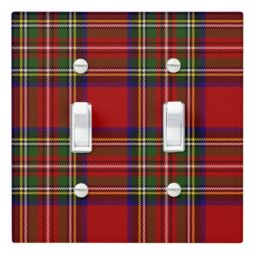 Royal Stewart Tartan Plaid Scottish Pattern Light Switch Cover