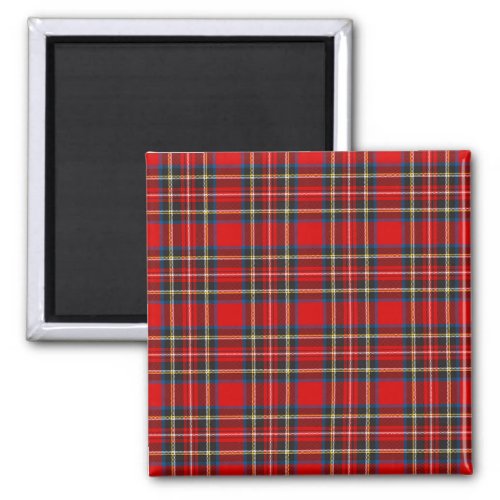 Royal Stewart Tartan Plaid Scottish Pattern Magnet