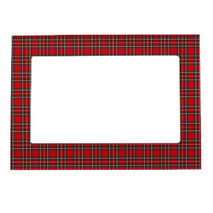 Royal Stewart Tartan Plaid Scottish Pattern Magnetic Frame