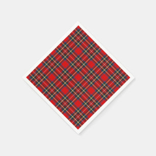 Royal Stewart Tartan Plaid Scottish Pattern Napkins