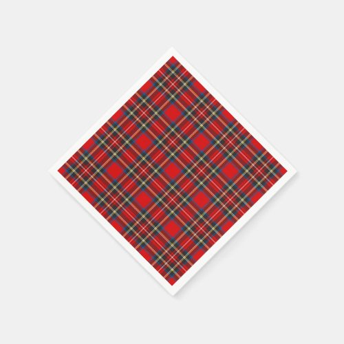 Royal Stewart Tartan Plaid Scottish Pattern Napkins