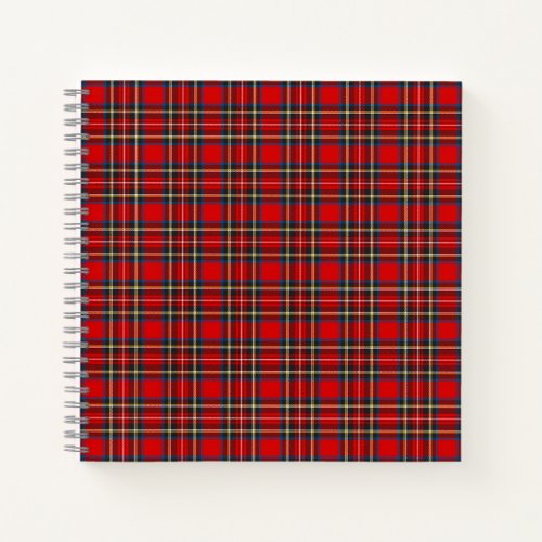 Royal Stewart Tartan Plaid Scottish Pattern Notebook