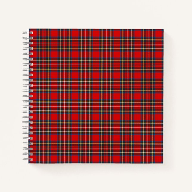 Royal Stewart Tartan Plaid Scottish Pattern Notebook (Front)