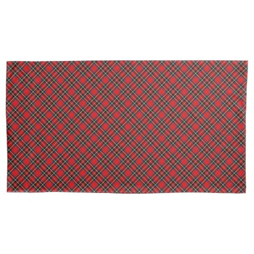 Royal Stewart Tartan Plaid Scottish Pattern Pillow Case