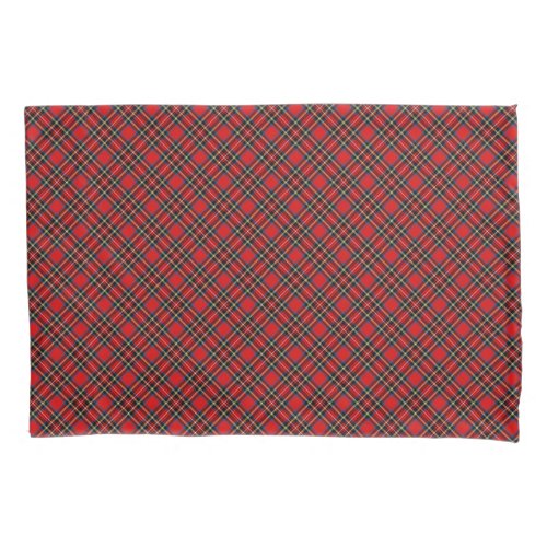 Royal Stewart Tartan Plaid Scottish Pattern Pillow Case