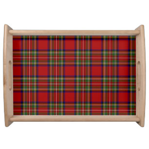 Royal Stewart Tartan Plaid Scottish Pattern Serving Tray