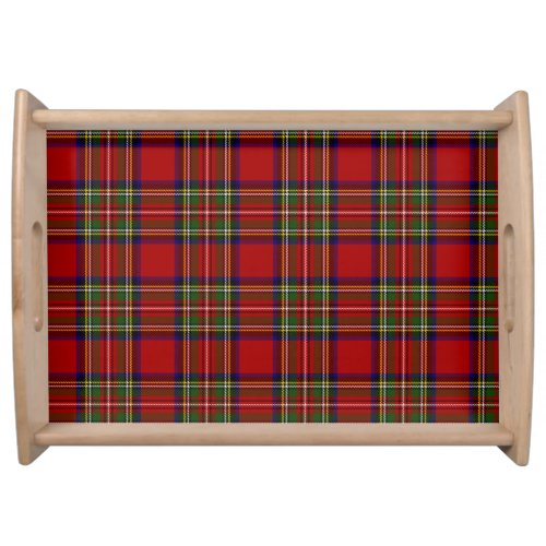 Royal Stewart Tartan Plaid Scottish Pattern Serving Tray