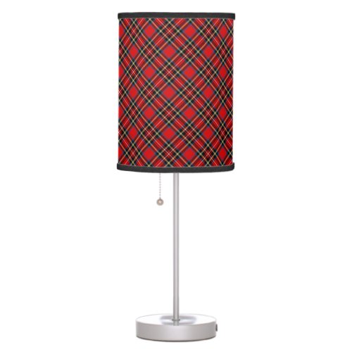 Royal Stewart Tartan Plaid Scottish Pattern Table Lamp