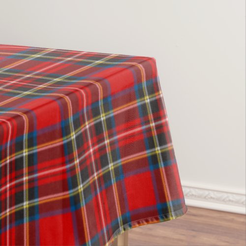 Royal Stewart Tartan Plaid Scottish Pattern Tablecloth