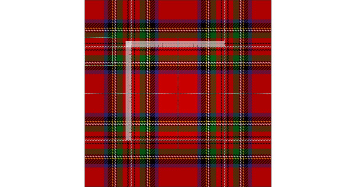 Royal Stewart Tartan Print Fabric Zazzle