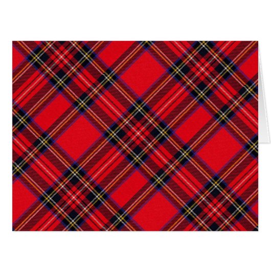 Royal Stewart tartan red black plaid (Front Horizontal)