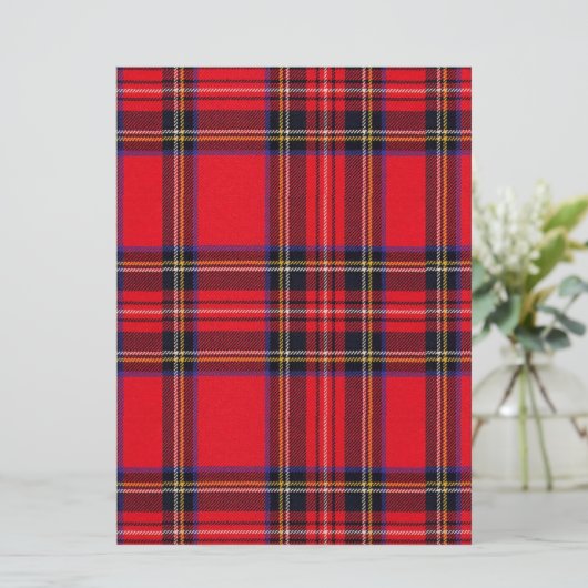 Royal Stewart tartan red black plaid (Standing Front)