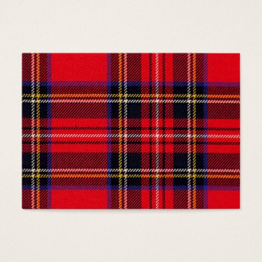 Customizable Royal Stewart Business Card Template